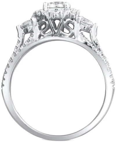 Macy's Diamond Engagement Ring (1 Ct. T.w.) In 14k White Gold In Metallic