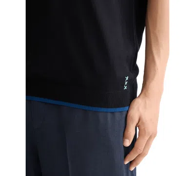 Scotch & Soda Men's Relaxed Fit Short Sleeve Textured T-shirt In Black