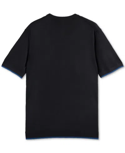 Scotch & Soda Men's Relaxed Fit Short Sleeve Textured T-shirt In Black