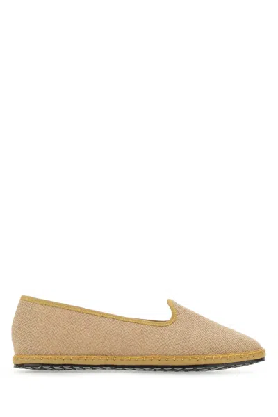 Vibi Venezia Jute Canvas Espadrille Ballerina Shoes