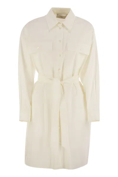 Weekend Max Mara Balocco - Poplin Chemise Dress In Neutral