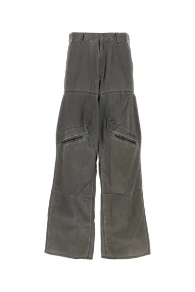 Y/project Y Project Dark Grey Nylon Blend Cargo Pant In Gray