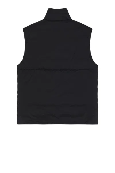 Canada Goose Padded High Collar Vest With Zipper Closure In Black