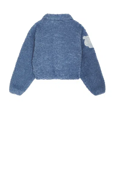 Erl Embroidered-patch Jacket In Blue