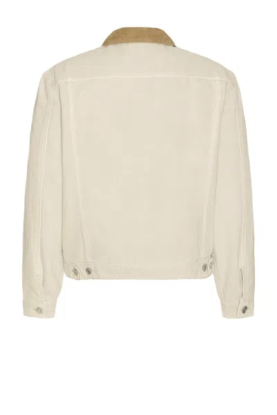 Frame Canvas Utility Jacket Beach Sand In Neutral