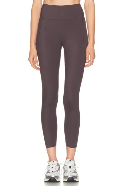 On Studio Crop Leggings In Brown