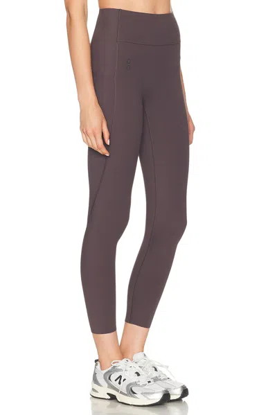 On Studio Crop Leggings In Brown