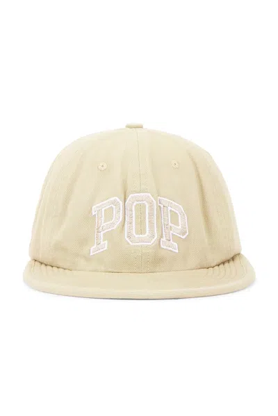 Pop Trading Company Arch Sixpanel Flexfoam Hat In Neutral