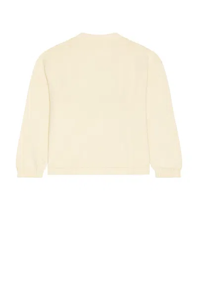 Found Double Breasted Cable Knit Cardigan In Neutral
