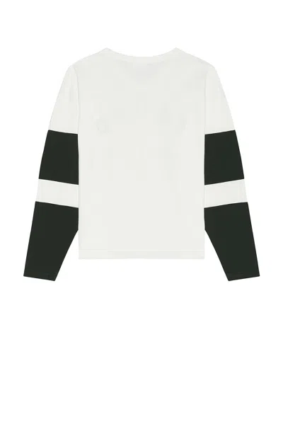 Found Distressed Long Sleeve Team Jersey In White