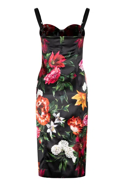 Dolce & Gabbana Midi Dress In Multi