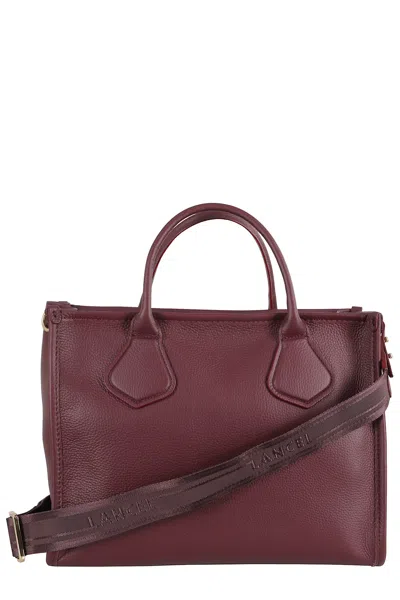 Lancel Rectangular Grained Leather Shoulder Bag