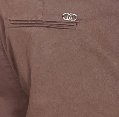 Liu •jo Buttoned Jeans With Side And Back Pockets In Brown