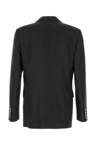 Vivienne Westwood Grey Double-breasted Jacket With Wide Peak Lapels In Wool Man In Multi