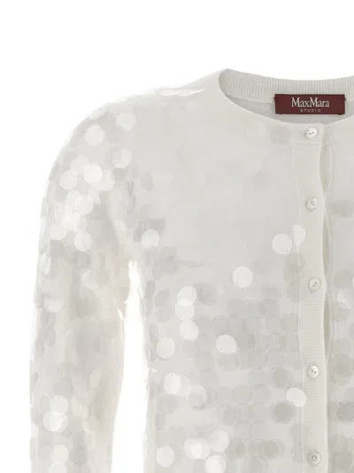 Max Mara 'necton' Cardigan In White