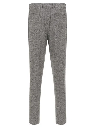 Brunello Cucinelli Tailored Suit Set Double-breasted Jacket In Gray