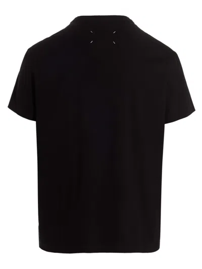 Maison Margiela Distorted Logo T-shirt In Black