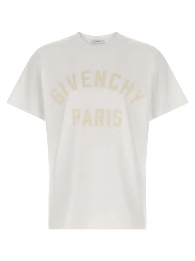 Givenchy White T-shirt With Maxi Logo On The Front In Cotton Man In White