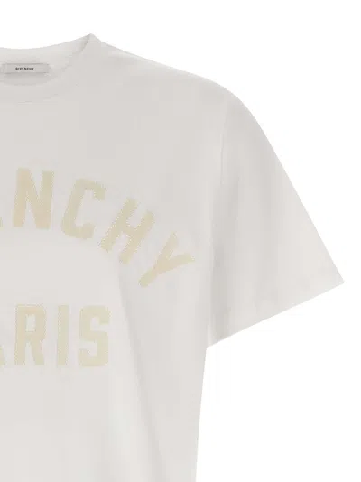 Givenchy White T-shirt With Maxi Logo On The Front In Cotton Man In White