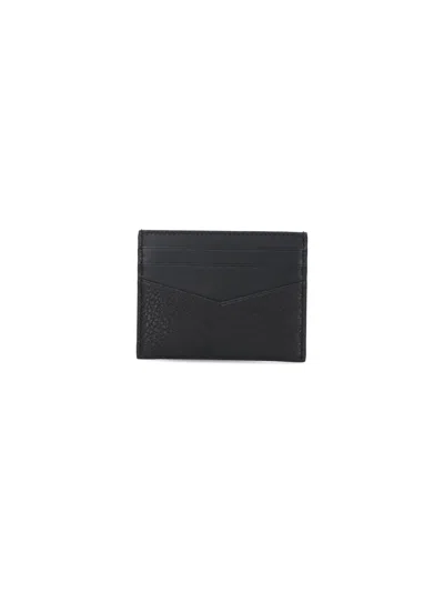 Givenchy Textured Black Wallet With Multiple Card Slots In Black