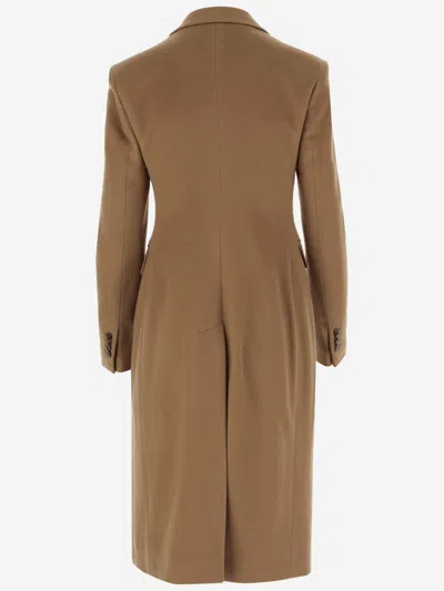 Tagliatore 'meryl' Double-breasted Coat In Brown