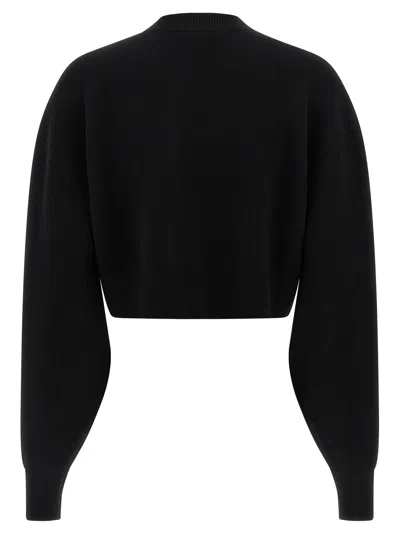 Tom Ford Maglione Oversize In Misto Lana Nera Donna In Black