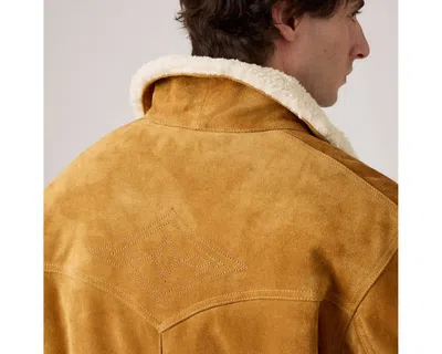 Levi's Suede Jacket With Shearling Collar Levis In Brown