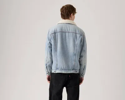 Levi's Sherpa Trucker Jacket Blue In Blue