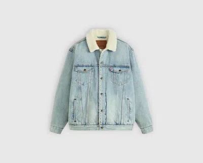 Levi's Sherpa Trucker Jacket Blue In Blue