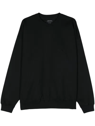 Y-3 Classic Black Sweatshirt With Soft Cotton-polyester Blend In Black