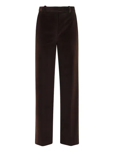 Circolo 1901 Wide-leg Cotton Trousers Featuring Pockets In Black