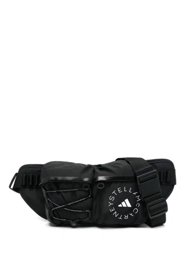 Adidas By Stella Mccartney Asmc Adjustable Strap Waist Pouch In Black