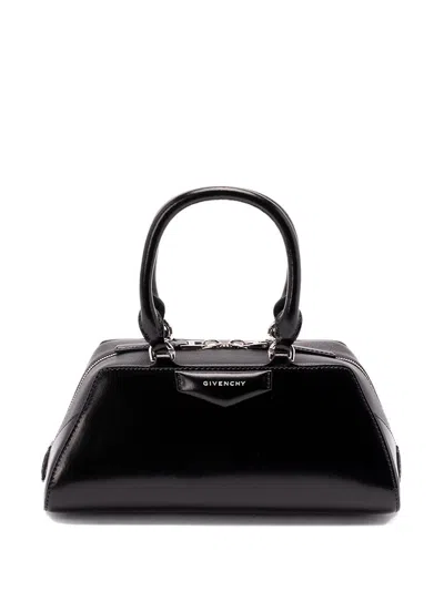 Givenchy Women Antigona East West Small Leather Shoulder Bag In Black
