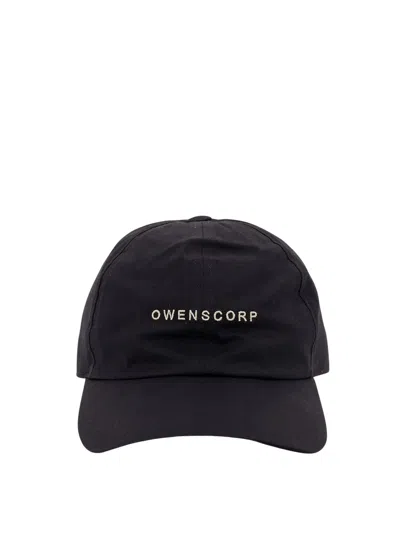 Rick Owens Logo Embroidered Snapback Baseball Cap In Black