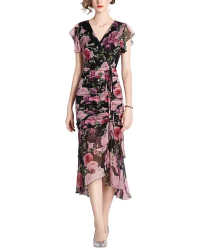 Dza Midi Dress In Black