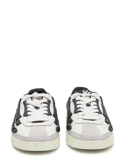 Amiri Multicolor Leather And Suede Pacific Bones Sneakers In Black