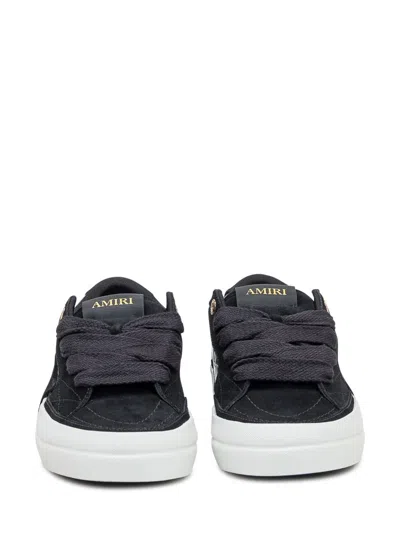 Amiri Black Leather Sunset Skate Sneakers In Black