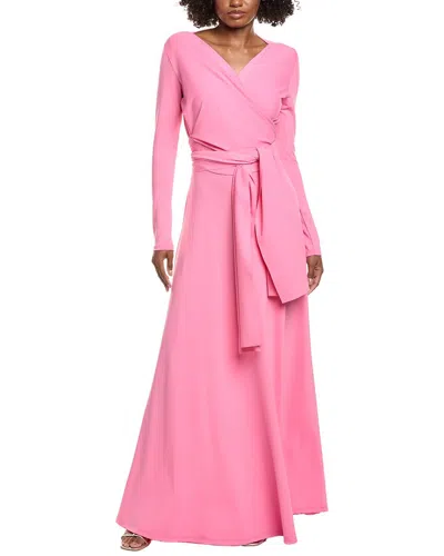 Issue New York Jersey Tie Gown In Pink