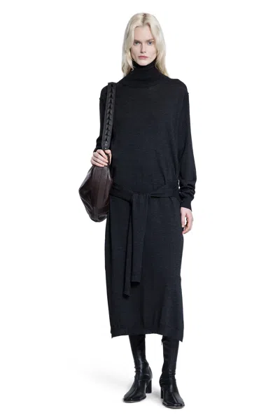 Lemaire Trompe Loeil Dress In Black