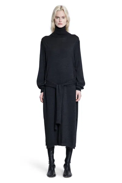 Lemaire Trompe Loeil Dress In Black