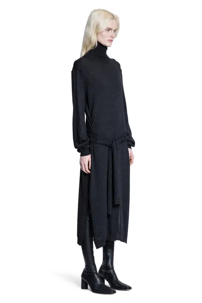 Lemaire Trompe Loeil Dress In Black
