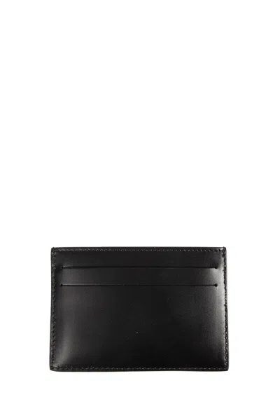 Fendi Flat Card Case Vit.king Wallets Black In Black