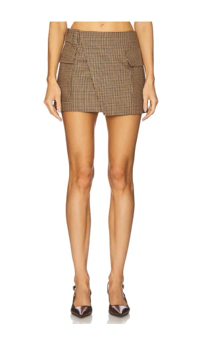 A.l.c A. L.c. Conan Skirt Tan Multi In Brown