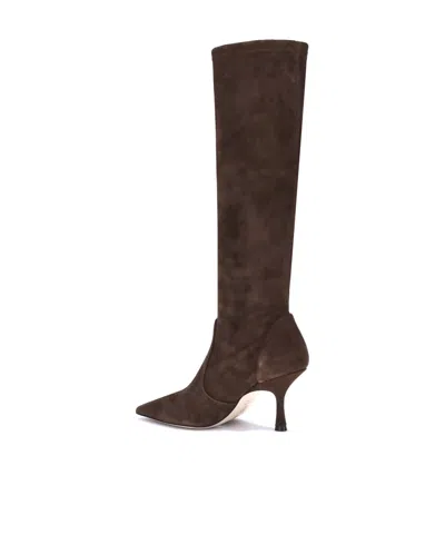 Stuart Weitzman Pointed-toe Boots In Brown