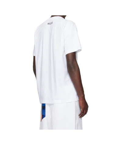 Moschino Organic Cotton Jersey T-shirt Goose In White