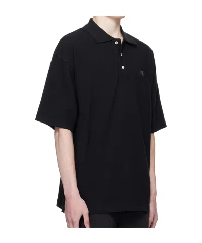 Maison Kitsuné Bold Fox Head Patch Oversize Polo In Black