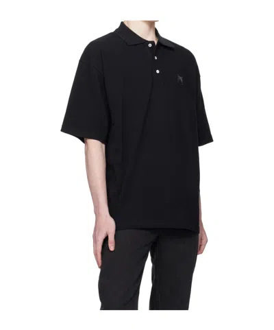 Maison Kitsuné Bold Fox Head Patch Oversize Polo In Black
