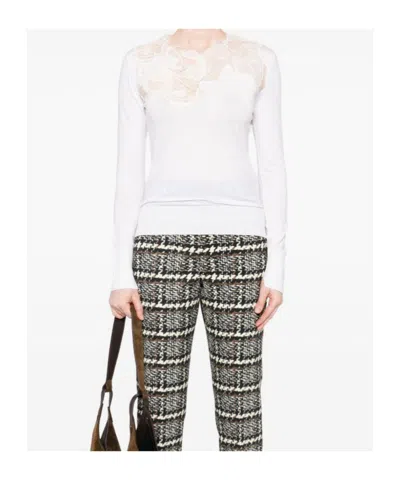 Ermanno Scervino Wool Turtle Neck Sweater In Animal Print
