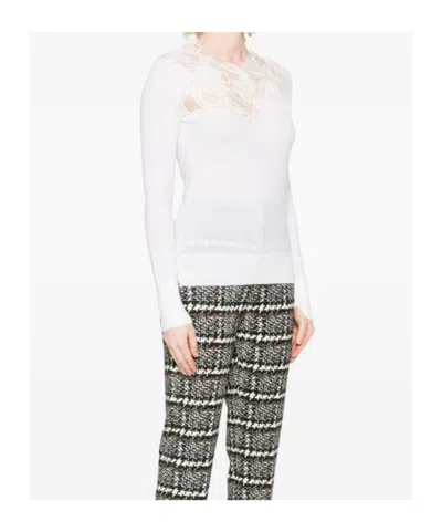 Ermanno Scervino Wool Turtle Neck Sweater In Animal Print