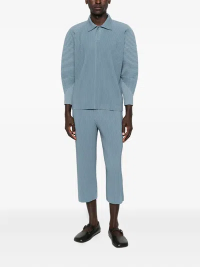 Issey Miyake Blue Compleat Trousers In Blue